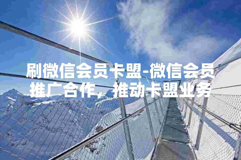 刷微信会员卡盟-微信会员推广合作，推动卡盟业务腾飞-快手业务平台优惠-自助下单商城超低价登场！
