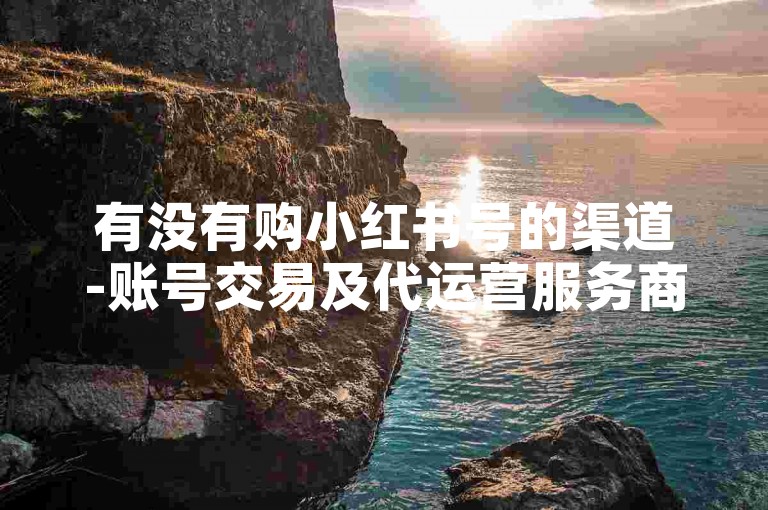 有没有购小红书号的渠道-账号交易及代运营服务商城