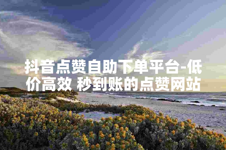 抖音点赞自助下单平台-低价高效 秒到账的点赞网站
