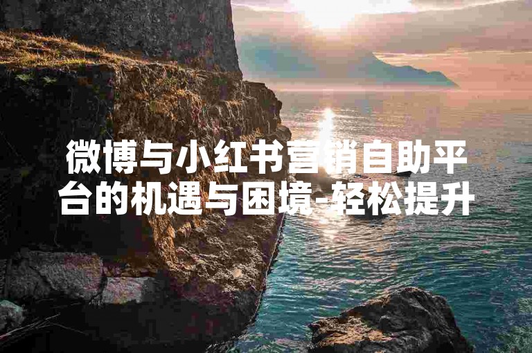 微博与小红书营销自助平台的机遇与困境-轻松提升小红书笔记流量的自助攻略