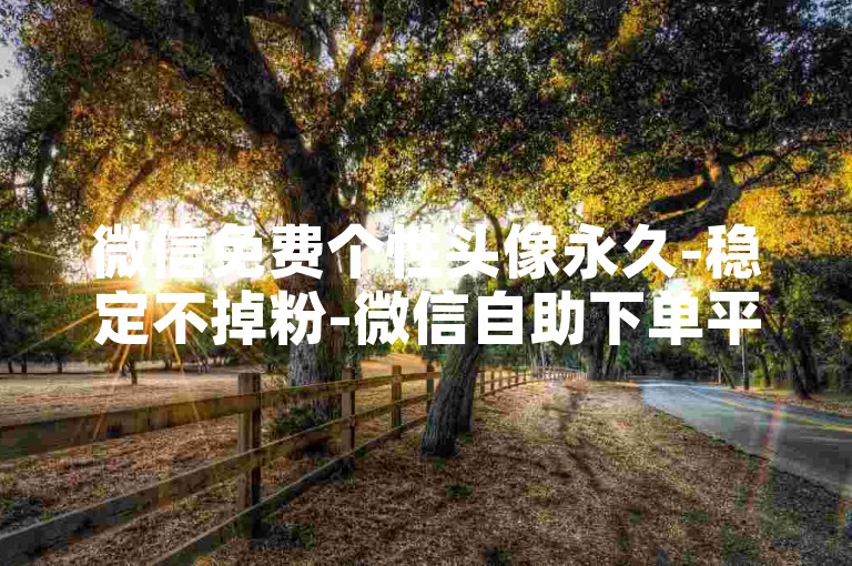 微信免费个性头像永久-稳定不掉粉-微信自助下单平台极速-快手安卓充值入口官网1比1