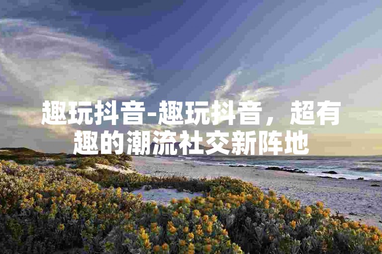 趣玩抖音-趣玩抖音，超有趣的潮流社交新阵地