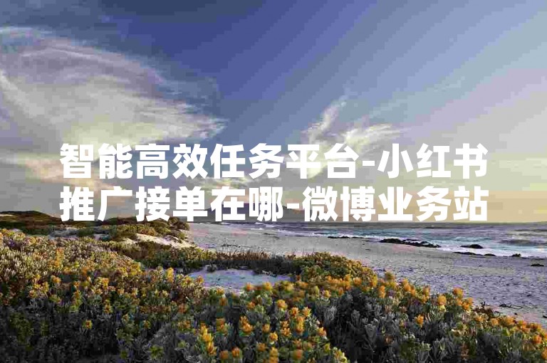 智能高效任务平台-小红书推广接单在哪-微博业务站点-ks助力即时到账畅享无忧