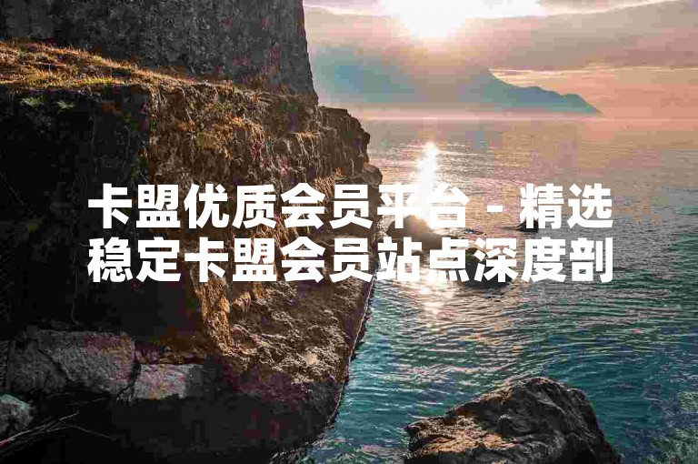 卡盟优质会员平台 - 精选稳定卡盟会员站点深度剖析！-