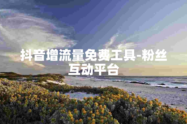 抖音增流量免费工具-粉丝互动平台