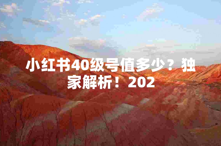 小红书40级号值多少？独家解析！2025必知微博买粉渠道-微博刷量平台星辰网揭秘！