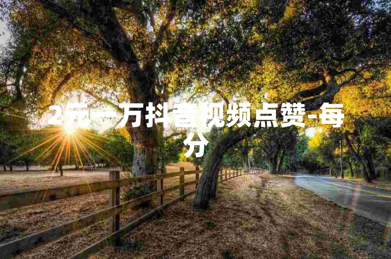 2元一万抖音视频点赞-每分500赞，超低价助力提升作品热度
