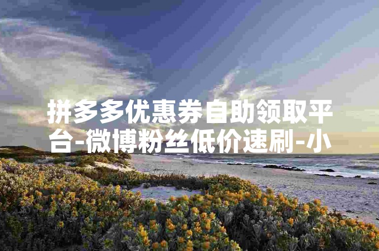 拼多多优惠券自助领取平台-微博粉丝低价速刷-小红书点赞24小时自助下单-直播软件推荐排行