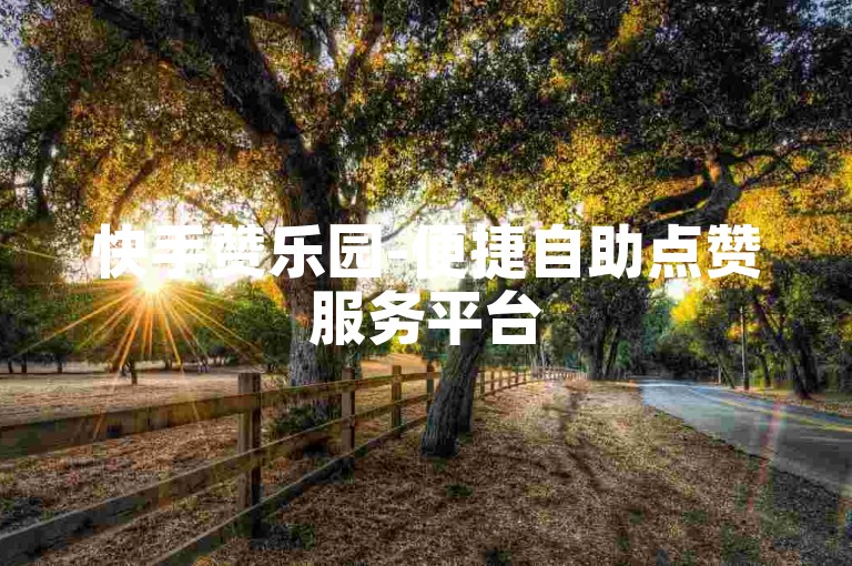 快手赞乐园-便捷自助点赞服务平台