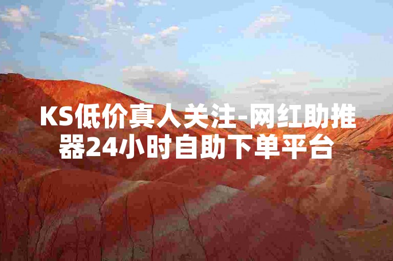 KS低价真人关注-网红助推器24小时自助下单平台
