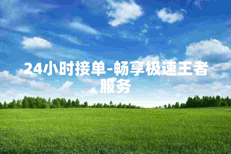24小时接单-畅享极速王者服务