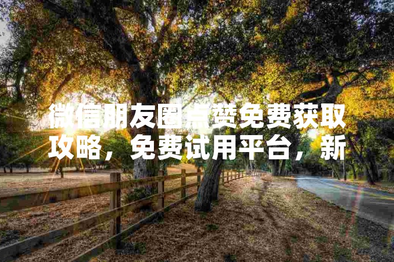 微信朋友圈点赞免费获取攻略，免费试用平台，新手必看！点赞资料卡技巧-空间刷评论指南