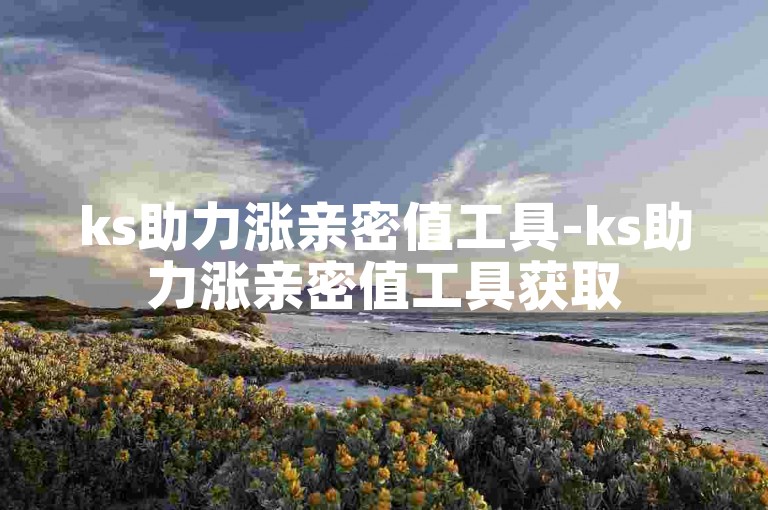 ks助力涨亲密值工具-ks助力涨亲密值工具获取
