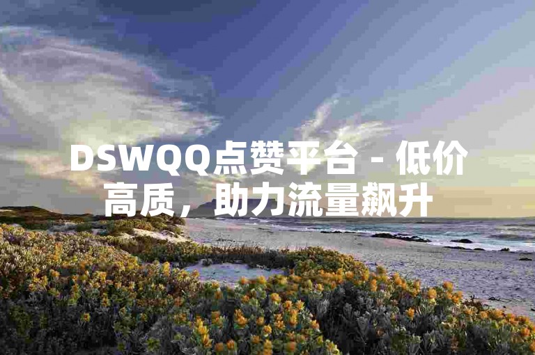DSWQQ点赞平台 - 低价高质，助力流量飙升