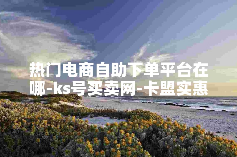 热门电商自助下单平台在哪-ks号买卖网-卡盟实惠下单-直播间下载方法