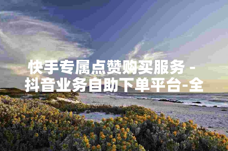 快手专属点赞购买服务 - 抖音业务自助下单平台-全时段网红资源即时供应