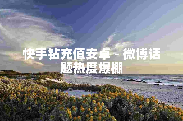 快手钻充值安卓 - 微博话题热度爆棚