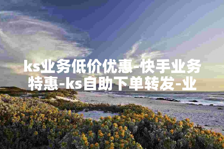 ks业务低价优惠-快手业务特惠-ks自助下单转发-业务平台免费下