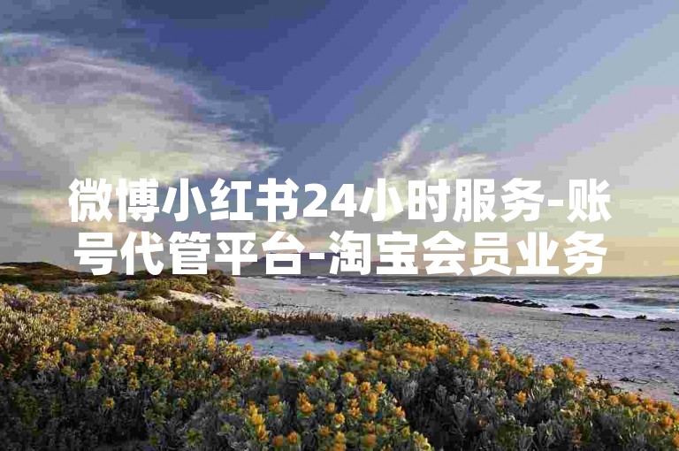 微博小红书24小时服务-账号代管平台-淘宝会员业务站点-小红书点赞工具