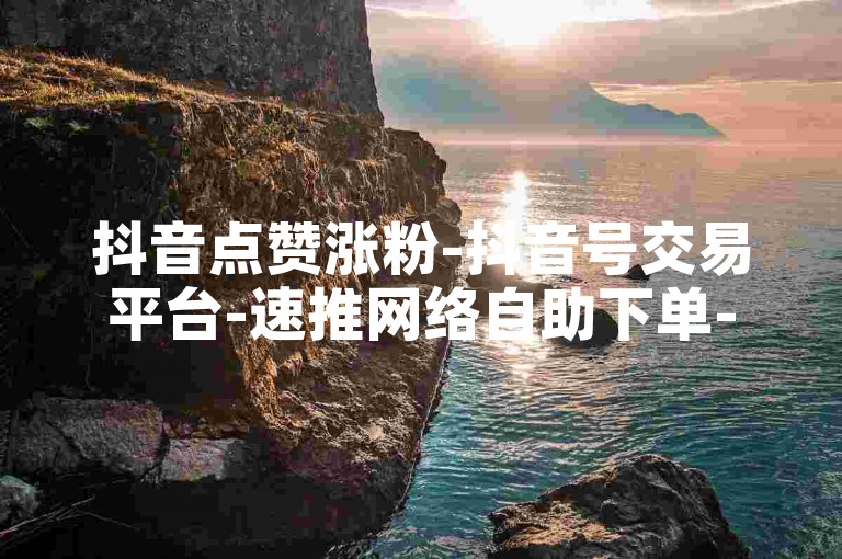 抖音点赞涨粉-抖音号交易平台-速推网络自助下单-2元微博秒刷5000粉