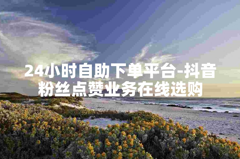 24小时自助下单平台-抖音粉丝点赞业务在线选购