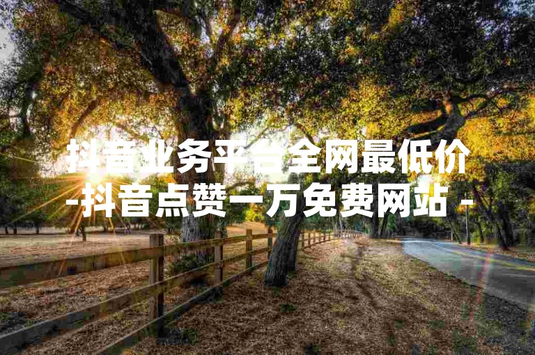 抖音业务平台全网最低价-抖音点赞一万免费网站 - ds24h自助下单商城 - dy24小时自助下单超低价
