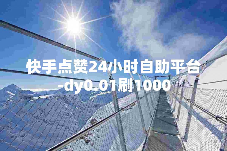 快手点赞24小时自助平台-dy0.01刷1000