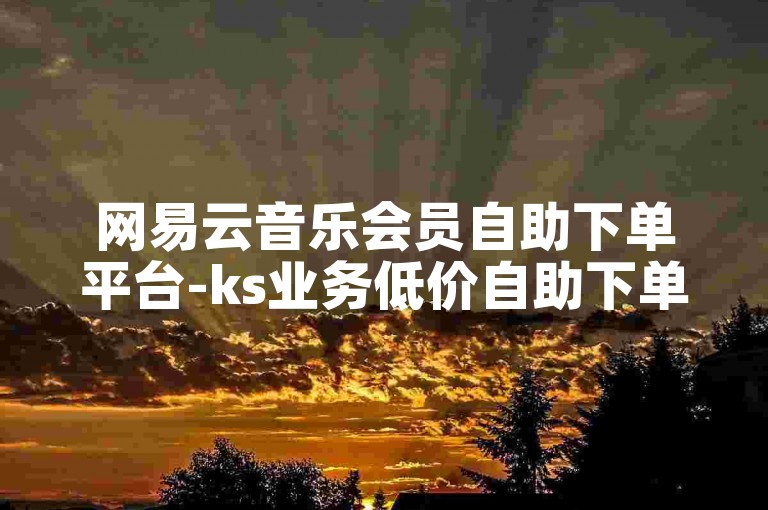 网易云音乐会员自助下单平台-ks业务低价自助下单平台卡盟-秒冠卡盟在线自助下单-24小时业务自助下单平台免费