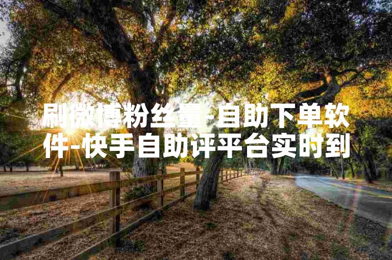 刷微博粉丝量-自助下单软件-快手自助评平台实时到账-快手如何回谢他人评论