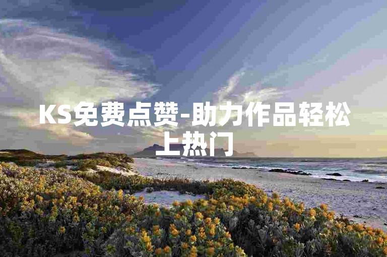 KS免费点赞-助力作品轻松上热门