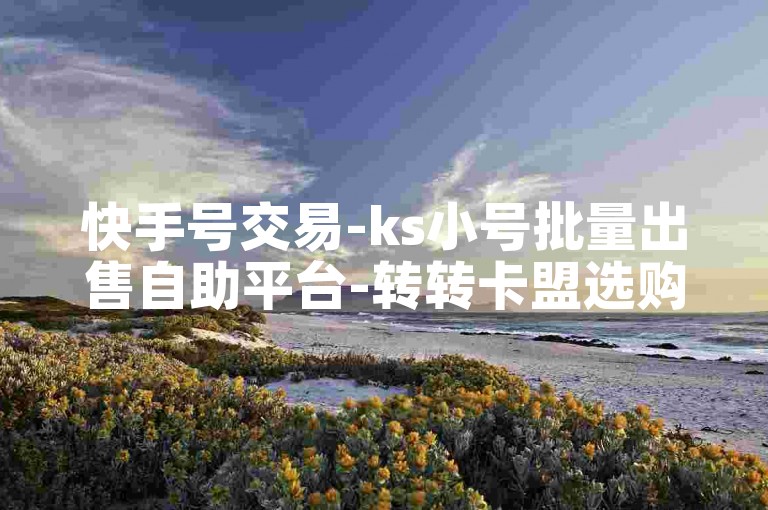 快手号交易-ks小号批量出售自助平台-转转卡盟选购中心-游戏脚本工具发卡总站