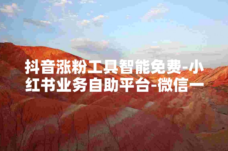 抖音涨粉工具智能免费-小红书业务自助平台-微信一键秒评-达人店铺全天候接单平台