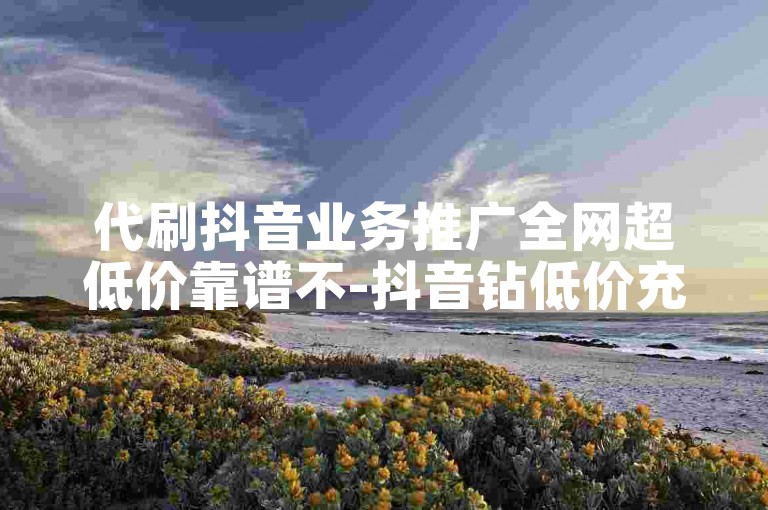 代刷抖音业务推广全网超低价靠谱不-抖音钻低价充值