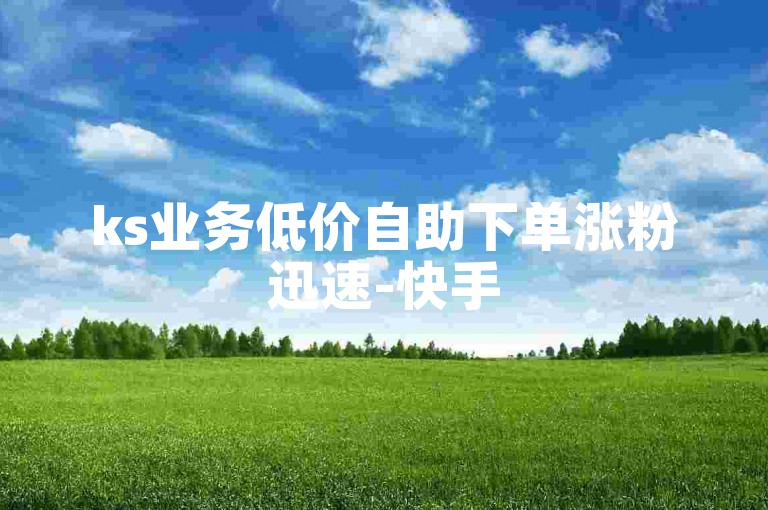 ks业务低价自助下单涨粉迅速-快手5000以上粉丝 - 粉丝购买链接 - ks自助评论